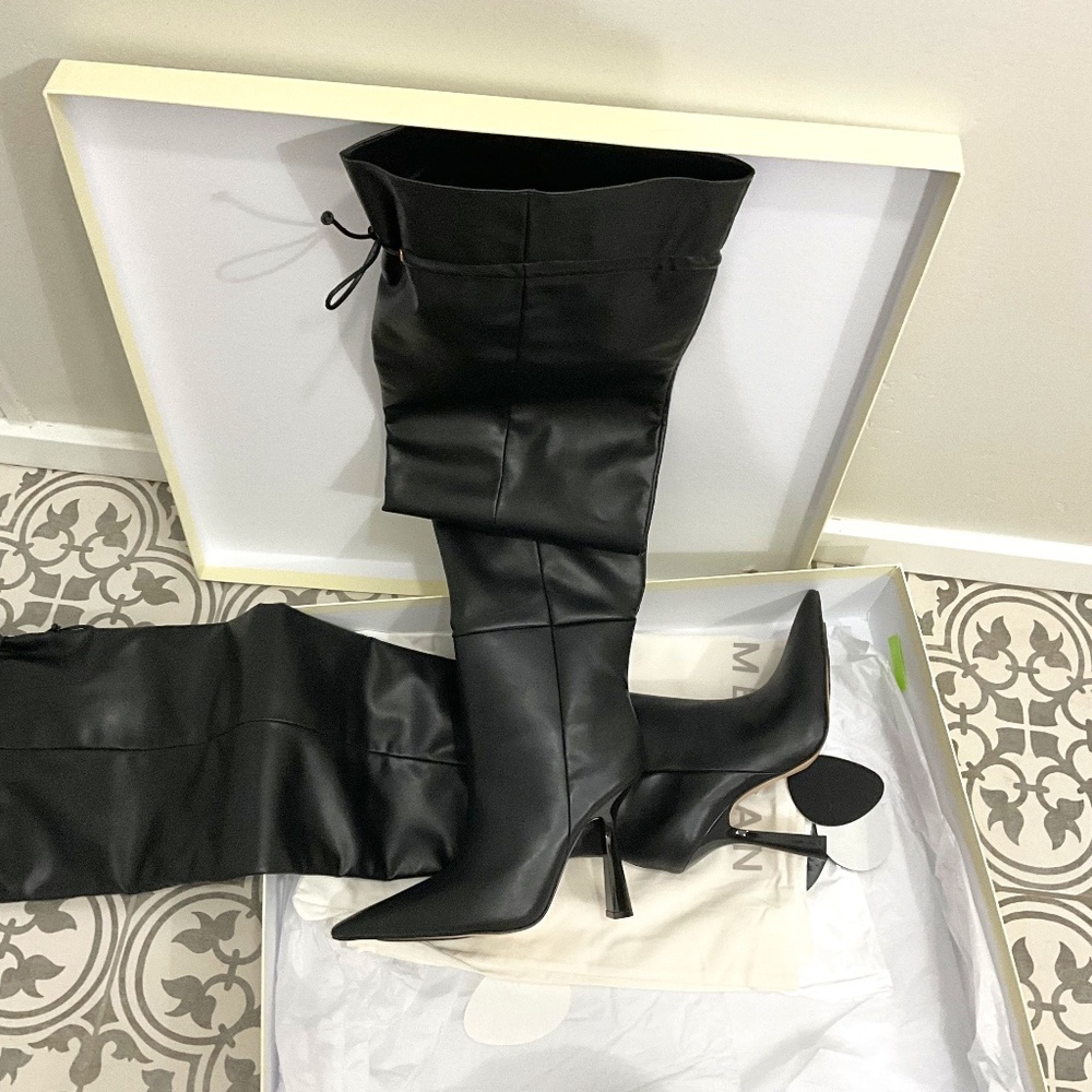 Good American thigh high/over knee boot